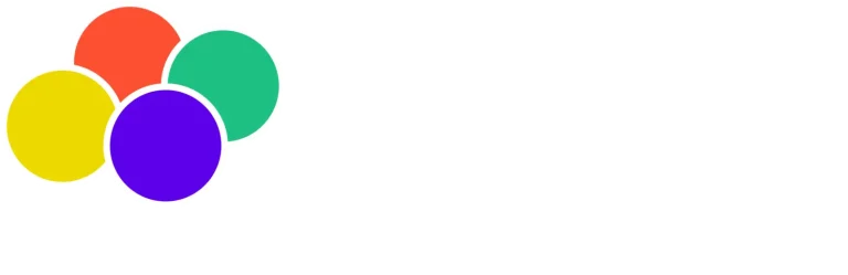 Logo d'Ecov avec des cercles colorés représentant une collaboration dynamique